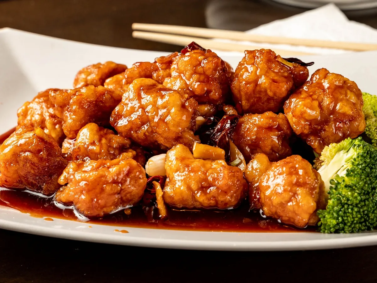 General Tso's Chicken at Green Jade, a Chinese Restaurant in St Marys